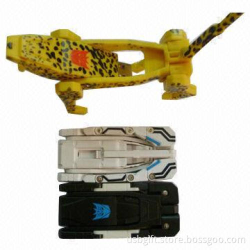 USB flash disk, 2GB capacity, transformer design, promotional gift